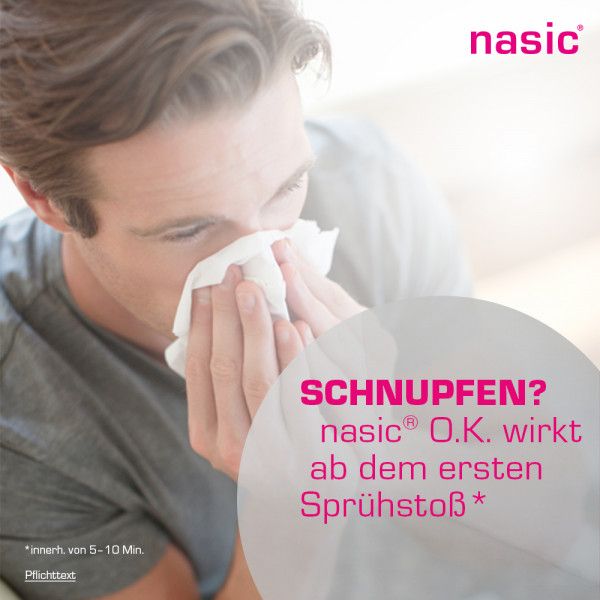 bodyguardapotheke NASIC o.K. Nasenspray ohne Konservierungsstoffe schleimhautabschwellendes & wundheilungsförderndes Schnupfenspray Online
