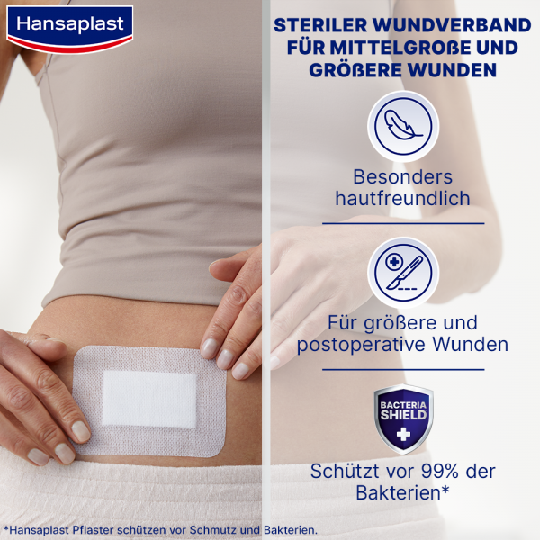 bodyguardapotheke HANSAPLAST Sensitive Wundverband steril 8x10 cm Vatertagsangebot