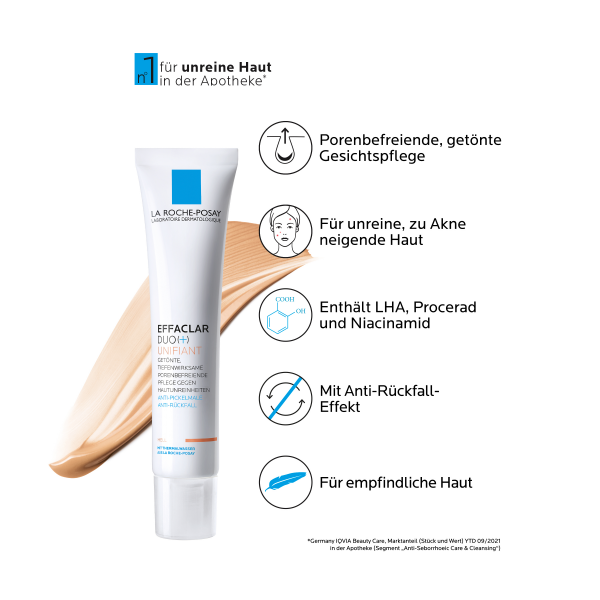bodyguardapotheke LA ROCHE-POSAY Effaclar Duo+ Unifiant Creme hell Kostenlose Rückgabe