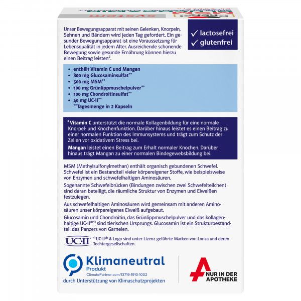 bodyguardapotheke DOPPELHERZ MSM Glucosamin system Kapseln Bis zu 65% Rabatt