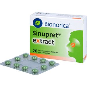 bodyguardapotheke SINUPRET extract überzogene Tabletten bei akuten unkomplizierten Entzündungen der Nasennebenhöhlen Im Verkauf