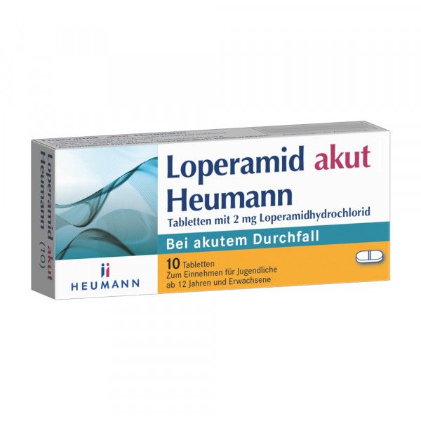 bodyguardapotheke LOPERAMID akut Heumann Tabletten bei akutem Durchfall lactosefrei Rabatte dieses Monats