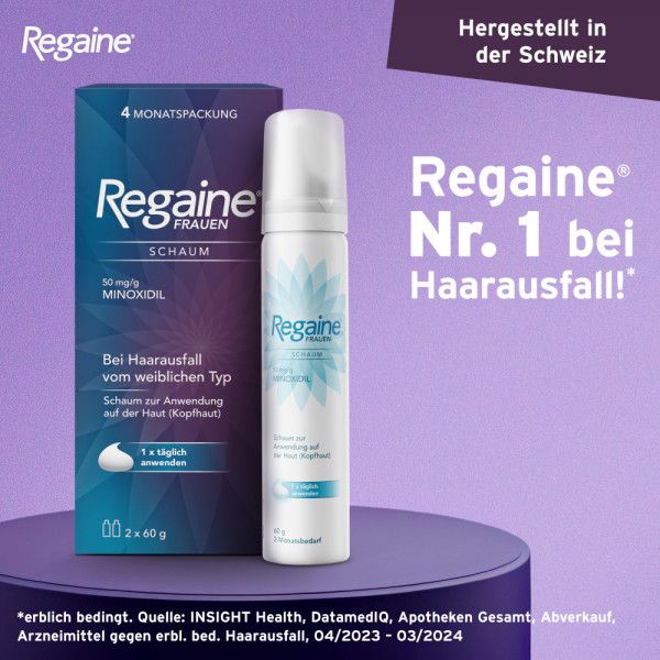 bodyguardapotheke REGAINE Frauen Schaum 50 mg/g bei Haarausfall vom weiblichen Typ Schlussverkauf