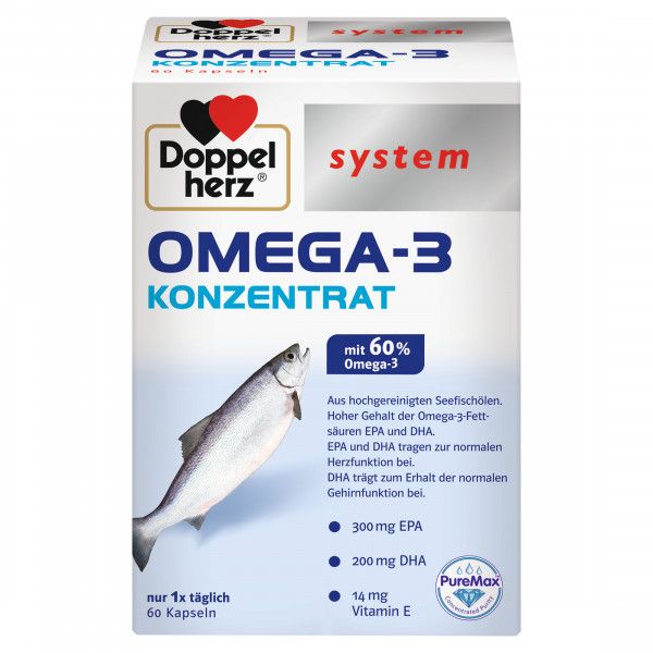 bodyguardapotheke DOPPELHERZ Omega-3 Konzentrat system Kapseln Vatertagsangebot