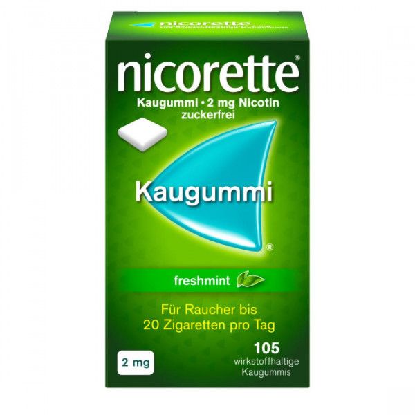 bodyguardapotheke NICORETTE 2 mg freshmint Kaugummi Valentinstagsangebot