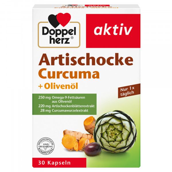 bodyguardapotheke DOPPELHERZ Artischocke+Olivenöl+Curcuma Kapseln Black Friday Preise