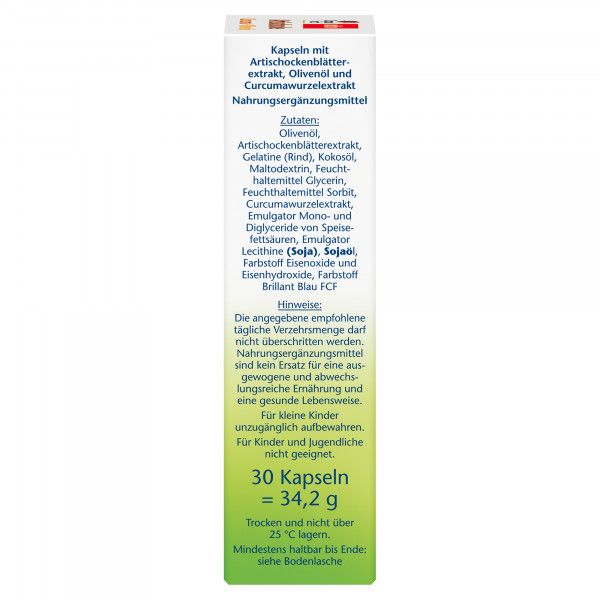 bodyguardapotheke DOPPELHERZ Artischocke+Olivenöl+Curcuma Kapseln Black Friday Preise