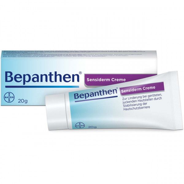 bodyguardapotheke BEPANTHEN Sensiderm Creme zur Linderung bei geröteten juckenden Hautstellen durch Stabilisierung der Hautbarriere 50% Rabatt für begrenzte Zeit