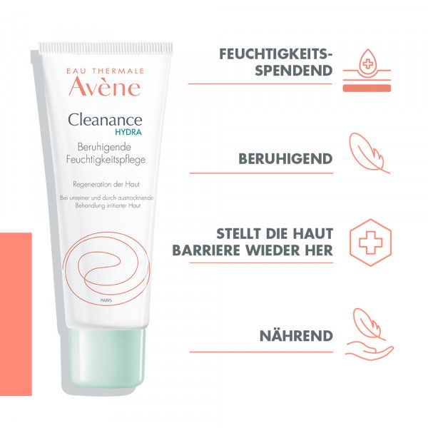 bodyguardapotheke Avène Cleanance Hydra beruhigende Feuchtigkeitspflege bei dermatologischer Behandlung von Akne Sonderangebote