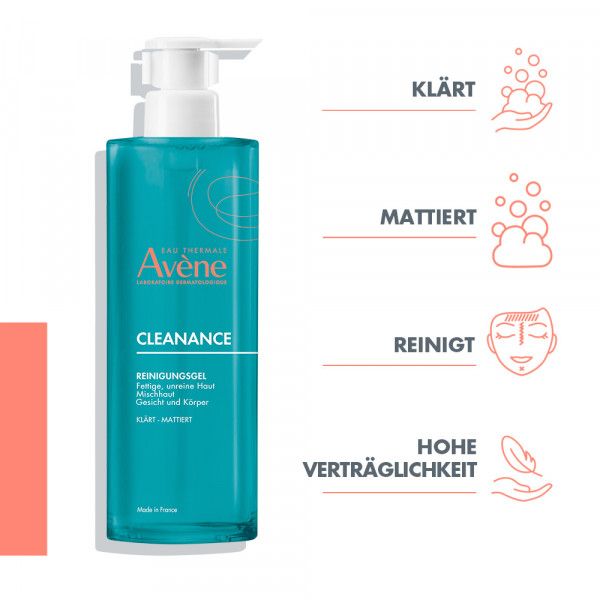 bodyguardapotheke Avène Cleanance Reinigungsgel gegen fettige und unreine Haut Kostenlose Rückgabe
