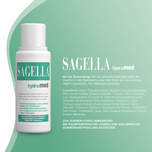 bodyguardapotheke SAGELLA hydramed Intimwaschlotion Sonderangebot der Fabrik