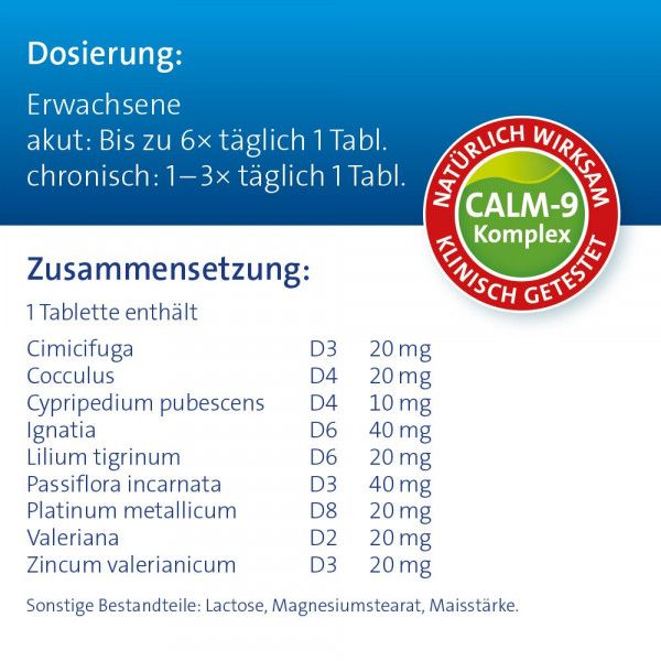 bodyguardapotheke CALMVALERA Hevert Tabletten Vierteljährliche Förderung