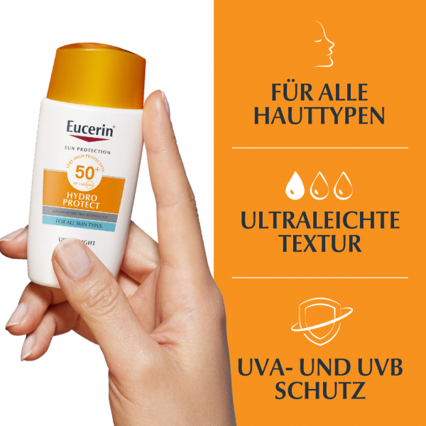 bodyguardapotheke EUCERIN Sun Fluid Hydro Protect Face LSF 50+ Im Verkauf