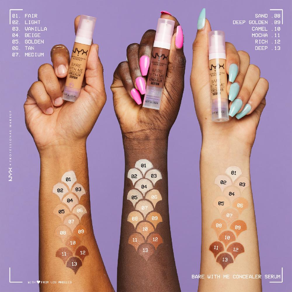 lookfantastic NYX Professional Makeup Bare With Me Concealer Serum 9 6 ml (Verschiedene Farbtöne) 50% Rabatt mit kostenlosem Versand