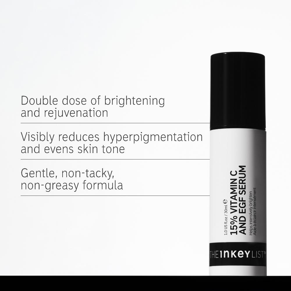lookfantastic The INKEY List 15% Vitamin C und EGF Serum 30 ml Schlussverkauf