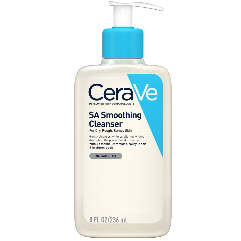 lookfantastic CeraVe SA Glättende Reinigungsmilch mit Salicylsäure für Trockene Raue und Unebene Haut 236 ml