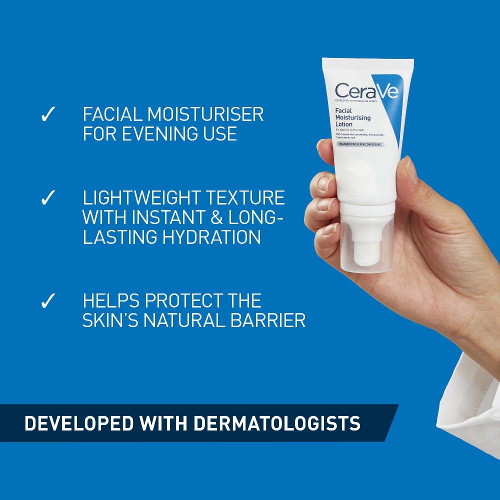 lookfantastic CeraVe Facial Moisturising Lotion No SPF 52 ml Rabatt