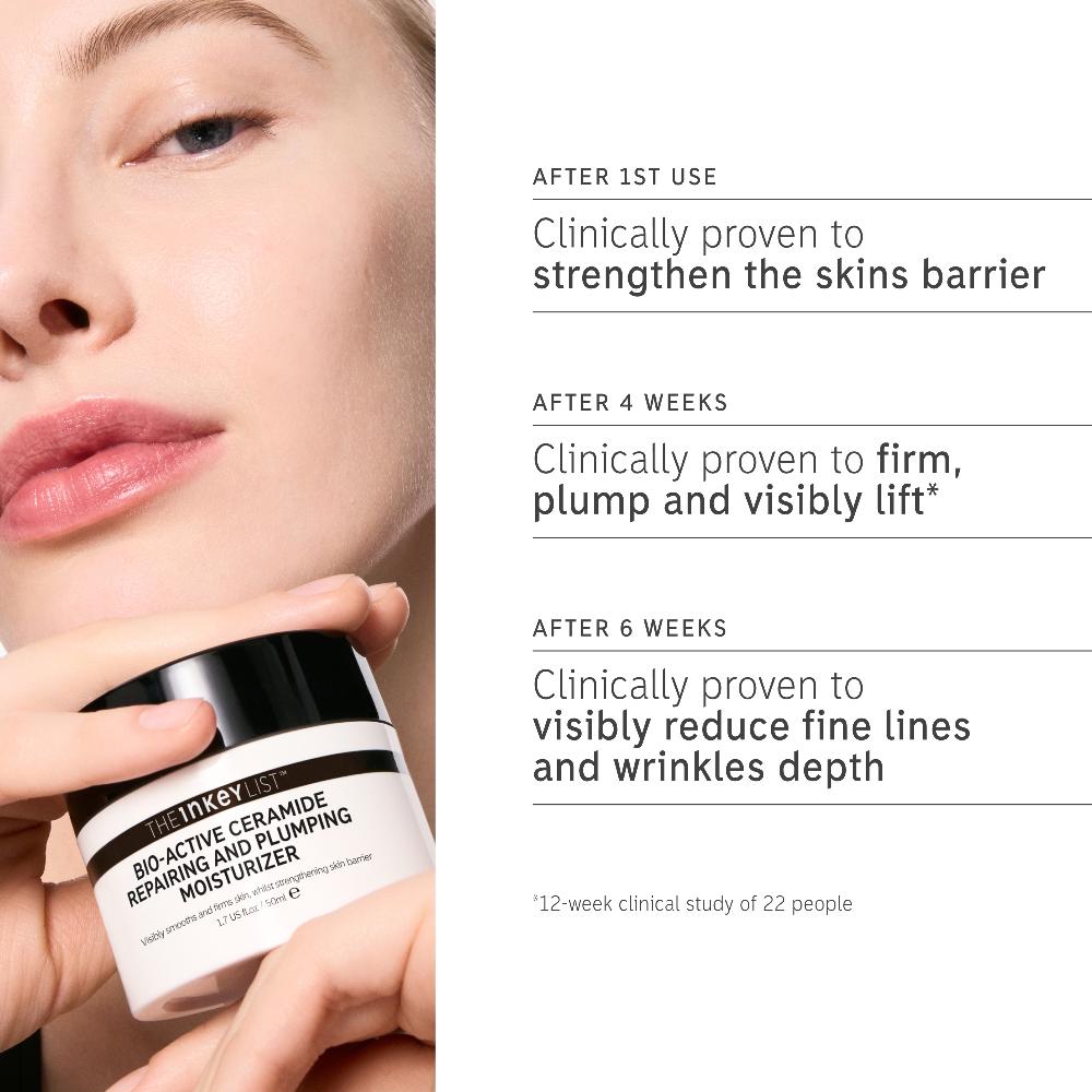 lookfantastic The INKEY List Bio-Active Ceramide Reparierende und aufpolsternde Feuchtigkeitspflege 50 ml Super Sparpreis