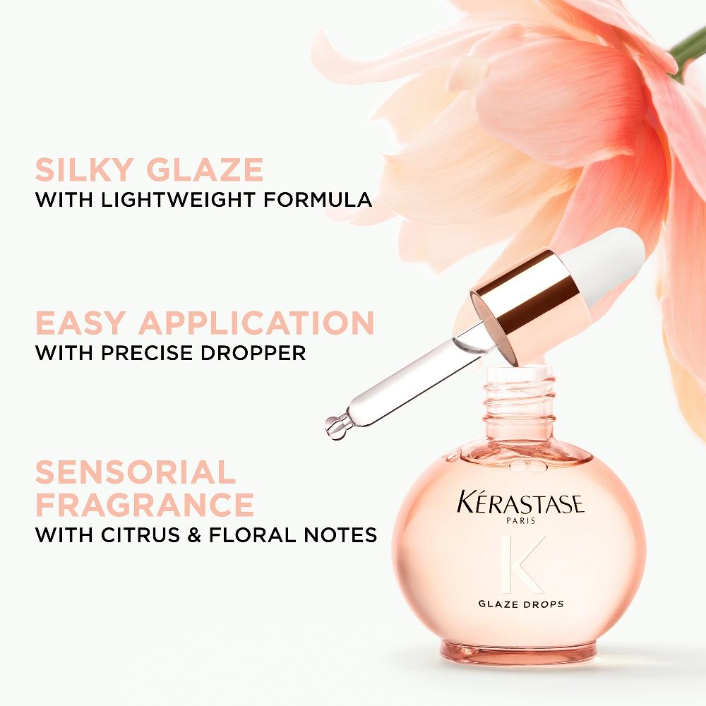 lookfantastic Kérastase Gloss Absolu Glaze Drops Hair Oil with Wild Rose 45ml 2025