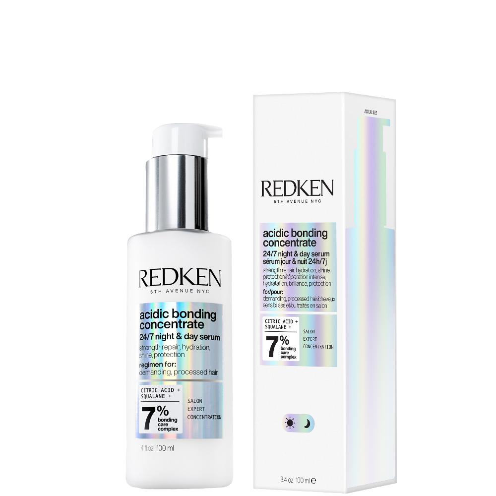lookfantastic Redken Acidic Bonding Concentrate 24/7 Night and Day Hair Serum Repair & Strengthen Damaged Hair 100ml