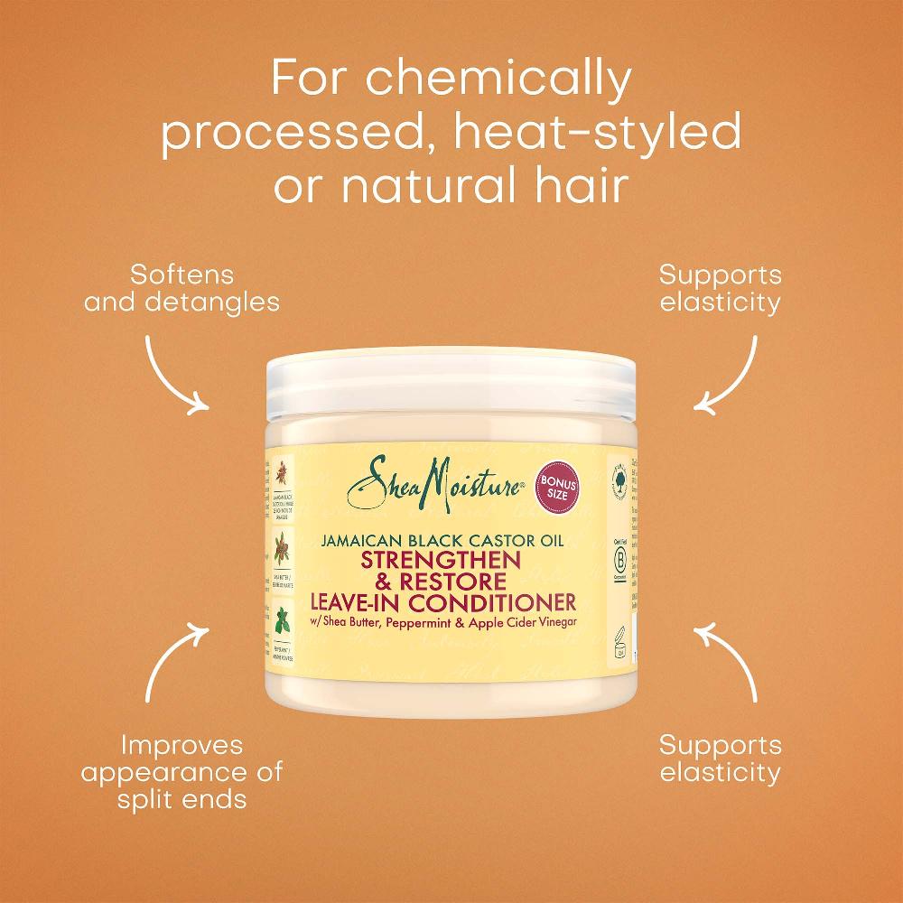 lookfantastic Shea Moisture Jamaican Black Castor Oil Strengthen Grow & Restore Leave-In Conditioner 454g Weihnachtsangebot