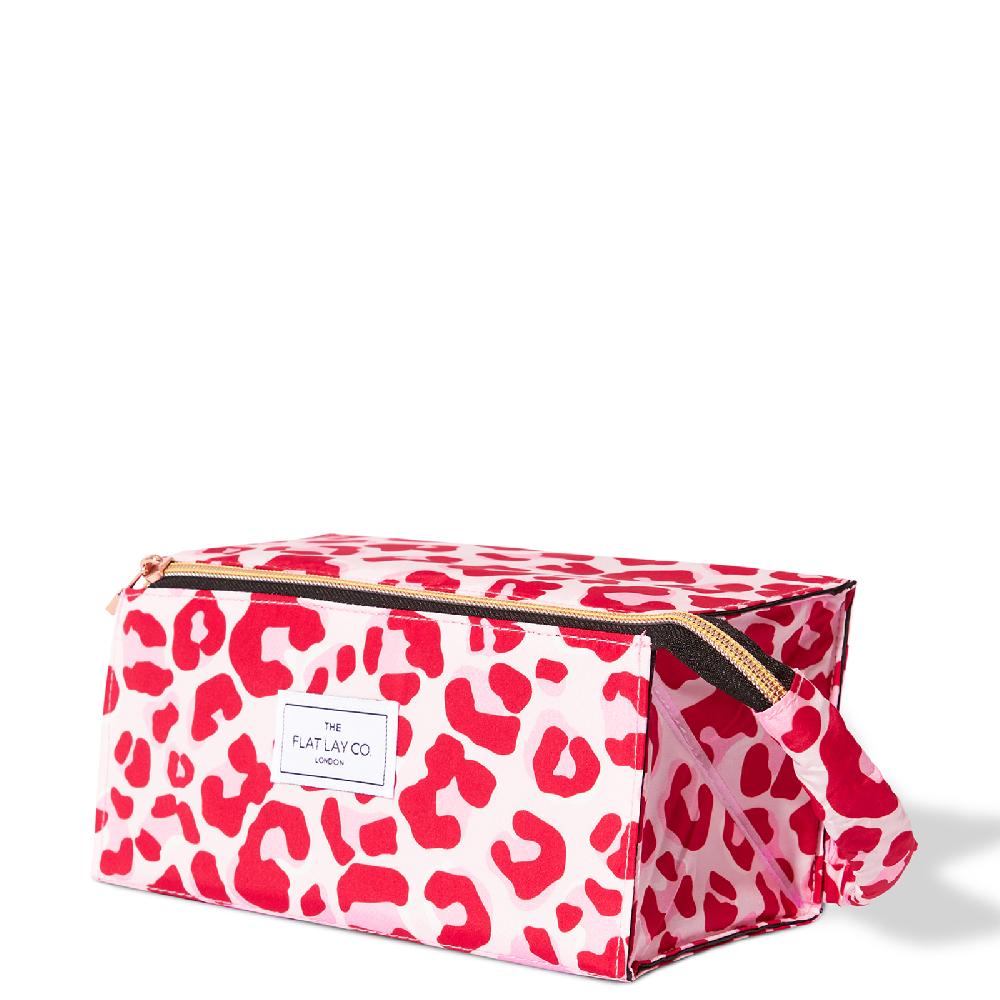 lookfantastic The Flat Lay Co. Open Flat Box Bag - Pink Leopard Letzte 2 Tage