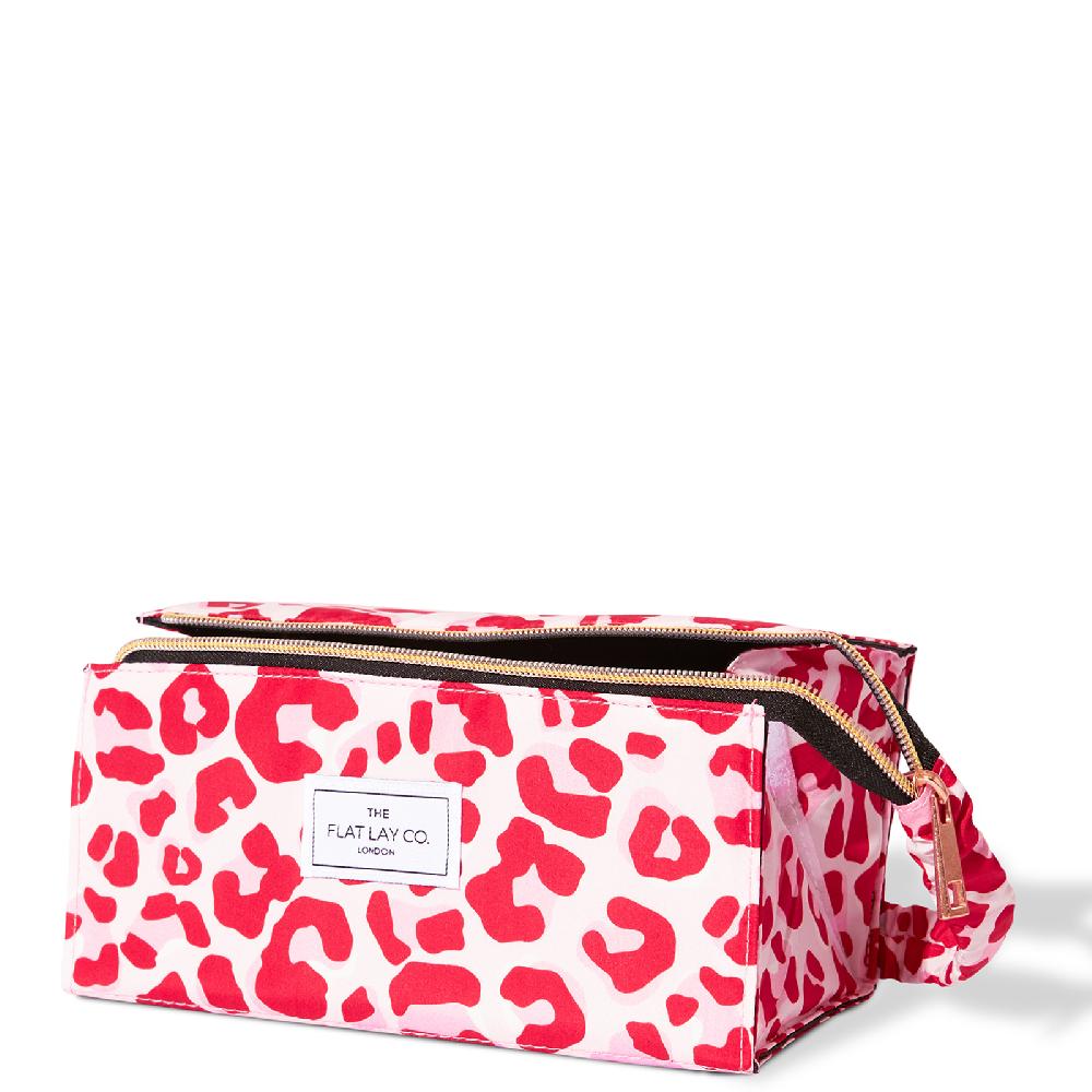 lookfantastic The Flat Lay Co. Open Flat Box Bag - Pink Leopard Letzte 2 Tage