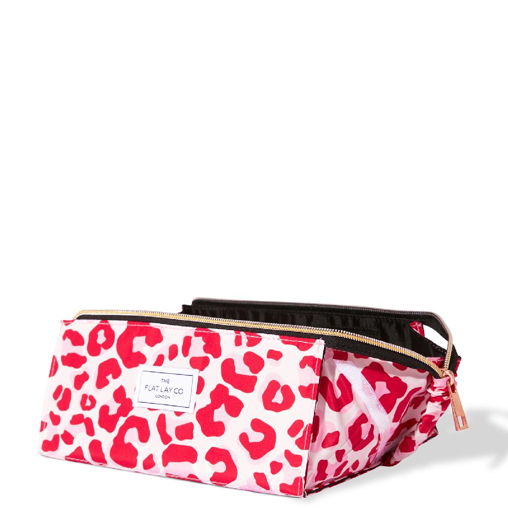 lookfantastic The Flat Lay Co. Open Flat Box Bag - Pink Leopard Letzte 2 Tage