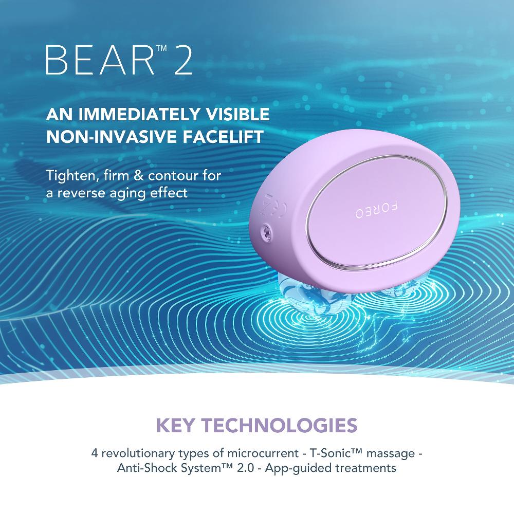 lookfantastic FOREO BEAR 2 Gerät zur Gesichtsstraffung – Lavendel Blitzverkäufe