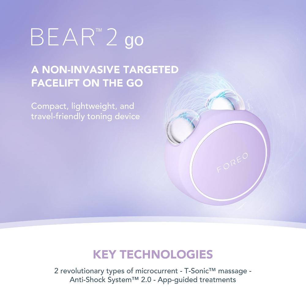 lookfantastic FOREO Bear 2 Travel Set - Lavender Preisnachlass