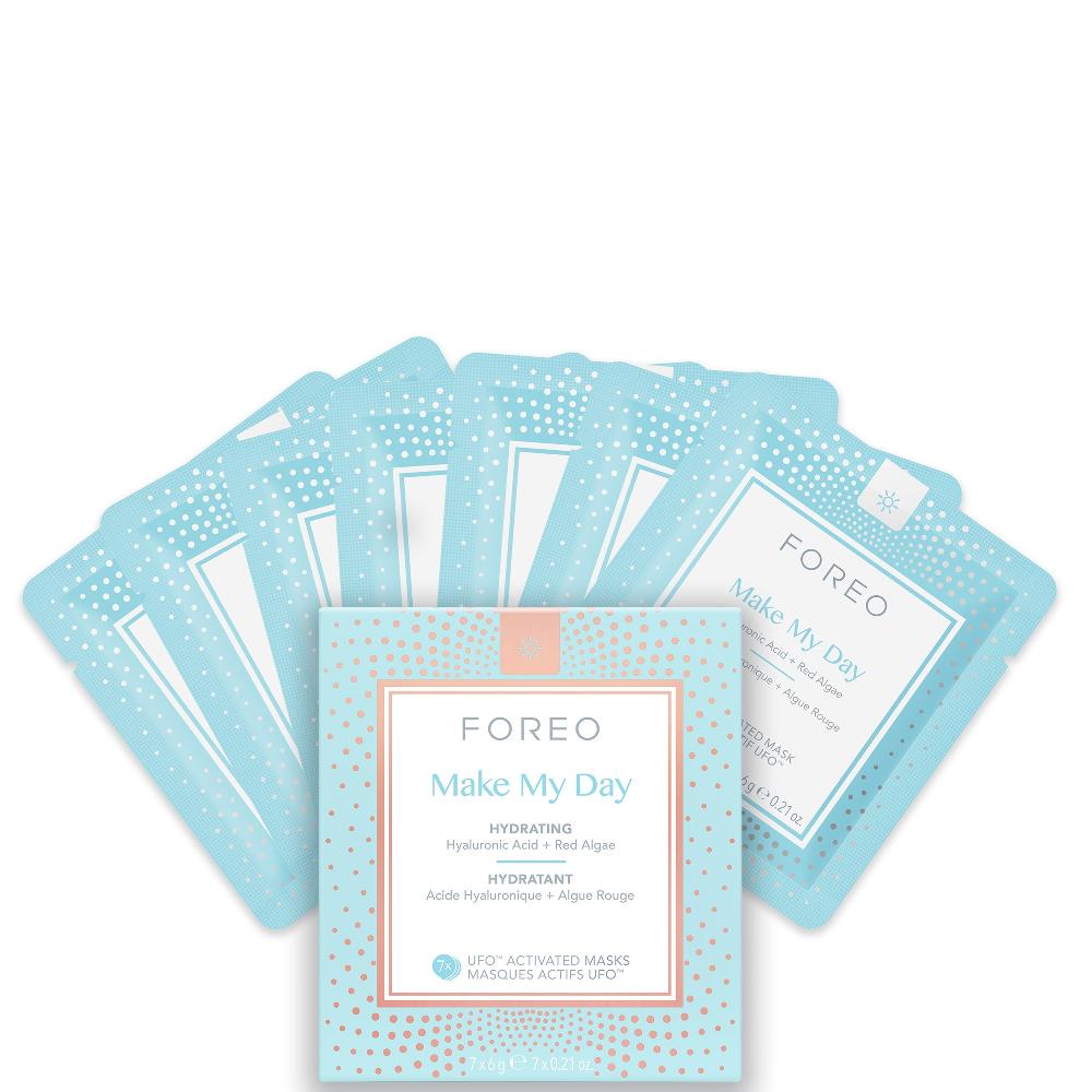 lookfantastic FOREO Make My Day UFO/UFO Mini Anti-Umwelteinflüsse und Sehr Feuchtigkeitsspendende Gesichtsmaske (7er-Packung) Muttertagsangebot