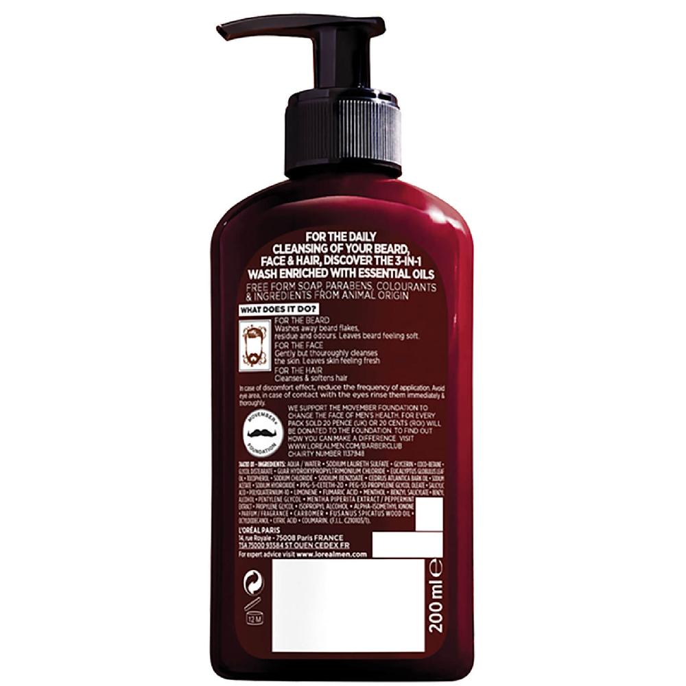 lookfantastic L’Oréal Paris Men Expert Barber Club Wash 200 ml 50% Rabatt mit kostenlosem Versand