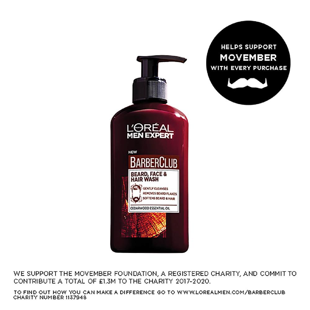 lookfantastic L’Oréal Paris Men Expert Barber Club Wash 200 ml 50% Rabatt mit kostenlosem Versand