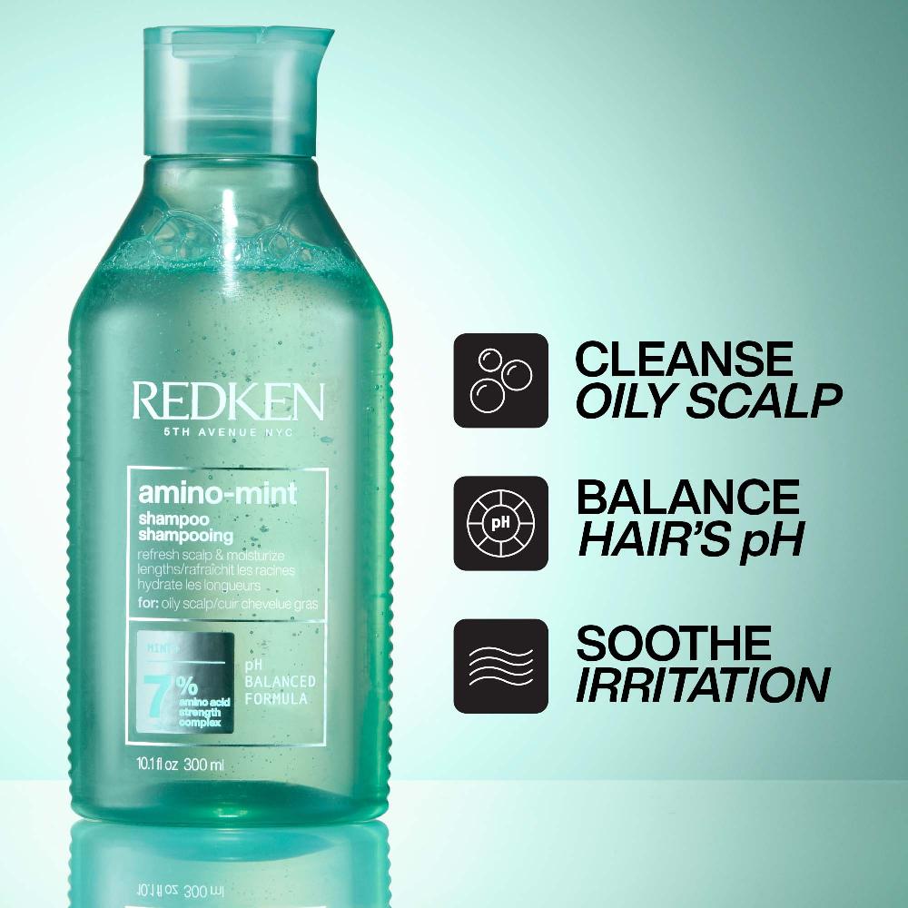 lookfantastic Redken Retail Amino-Mint Kopfhautshampoo 300 ml Online Shopping