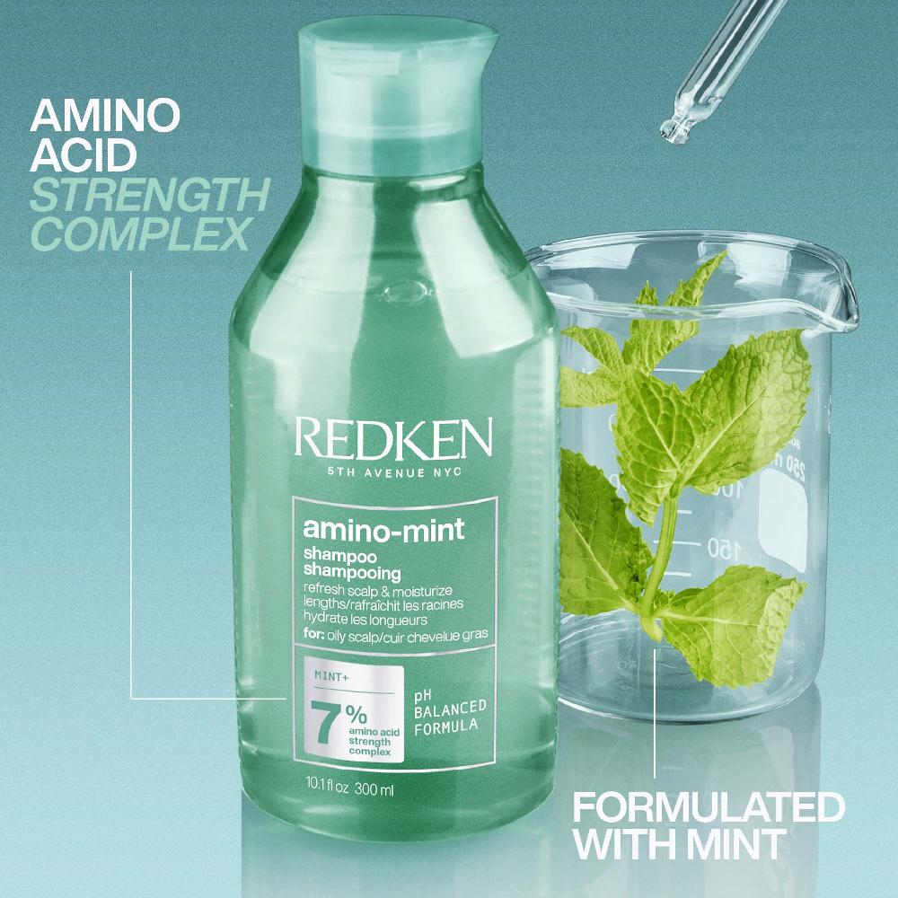 lookfantastic Redken Retail Amino-Mint Kopfhautshampoo 300 ml Online Shopping