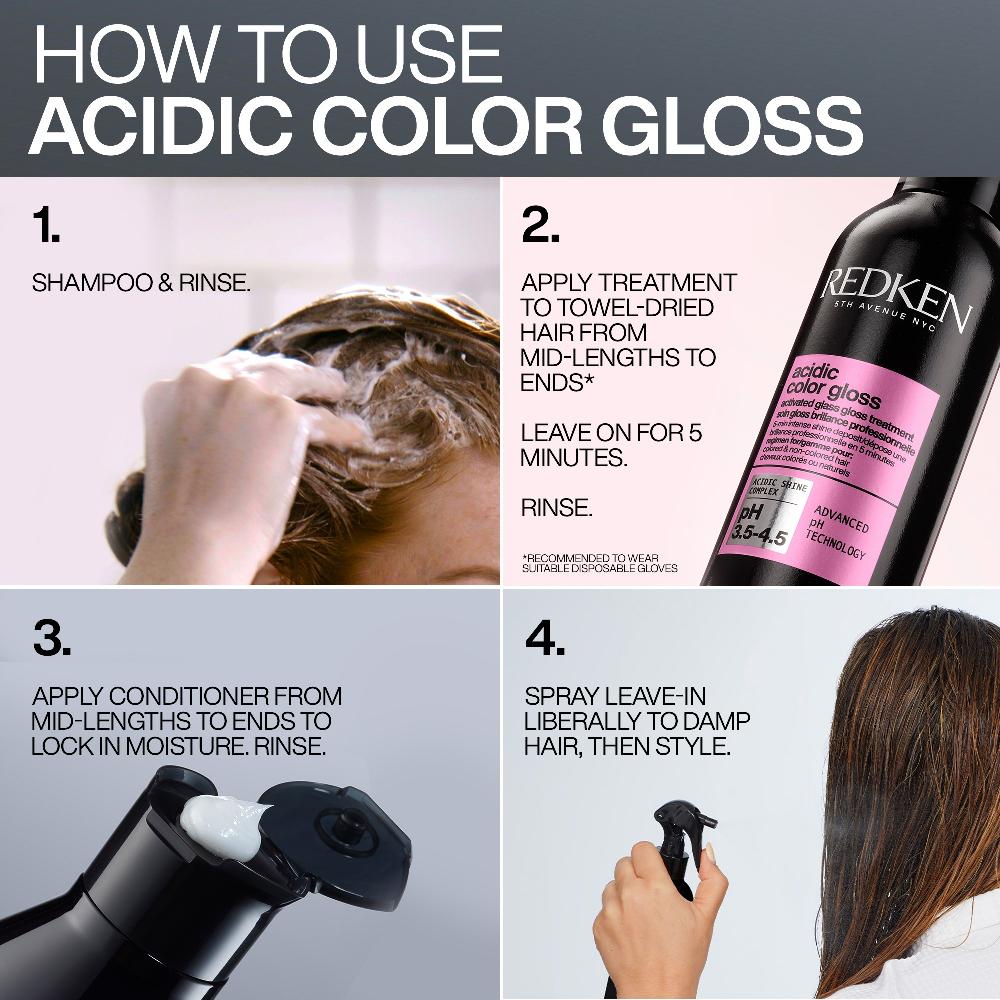 lookfantastic Redken Acidic Color Gloss Shampoo and Conditioner 300ml Colour Protection Routine for Glass-Like Shine Preisnachlass