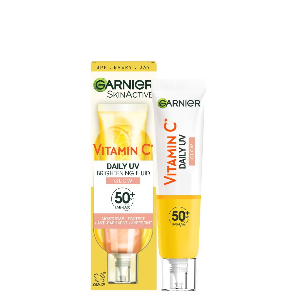 lookfantastic Garnier Vitamin C Daily UV Brightening Fluid Glow SPF 50+ 40ml Tägliche Deals