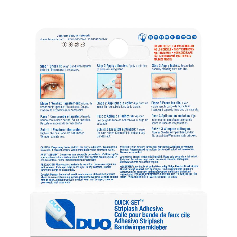 lookfantastic DUO Wimpernstreifenkleber 7 g – Weiß/Durchsichtig Vatertagsangebot