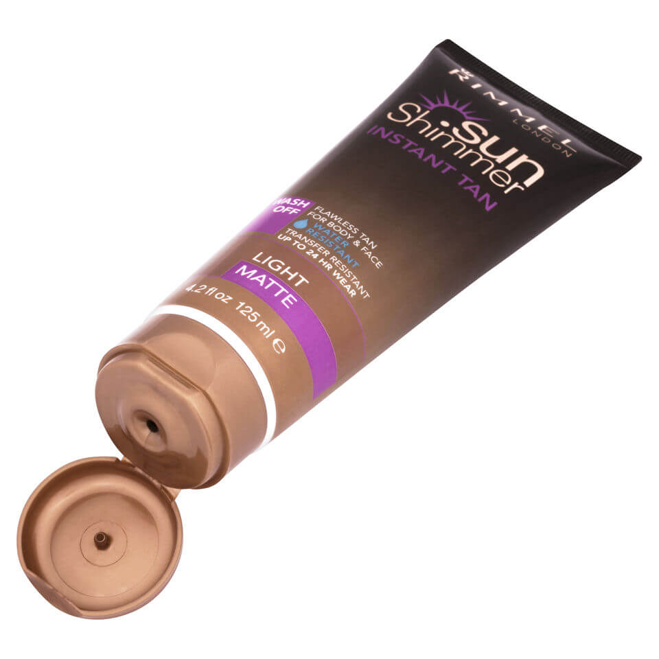 lookfantastic Rimmel Sunshimmer wasserresistent Wash Off Instant Tan - Matte (125 ml) JETZT KAUFEN