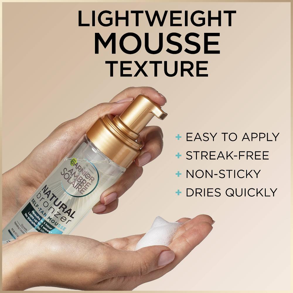 lookfantastic Garnier Ambre Solaire Vegan Natural Bronzer Intense Clear Self Tan Mousse 200ml Im Verkauf