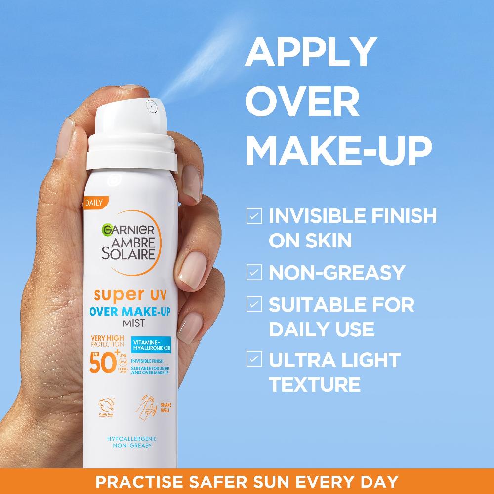 lookfantastic Garnier Ambre Solaire Over Makeup Super UV Protection Mist SPF50 75ml Blitzverkäufe