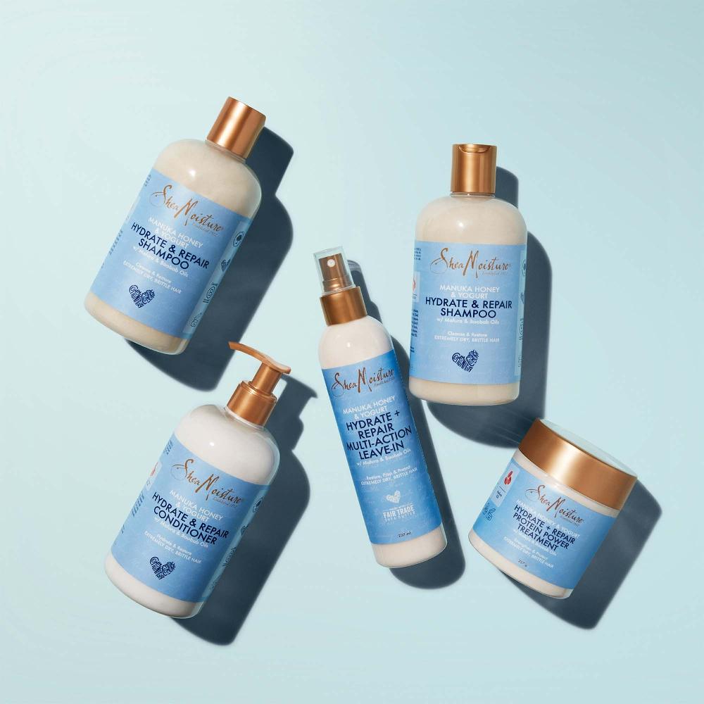 lookfantastic Shea Moisture Manuka Honey & Yogurt Hydrate & Repair Multi-Action Leave-in-Spülung 237 ml Kostenlose Rückgabe
