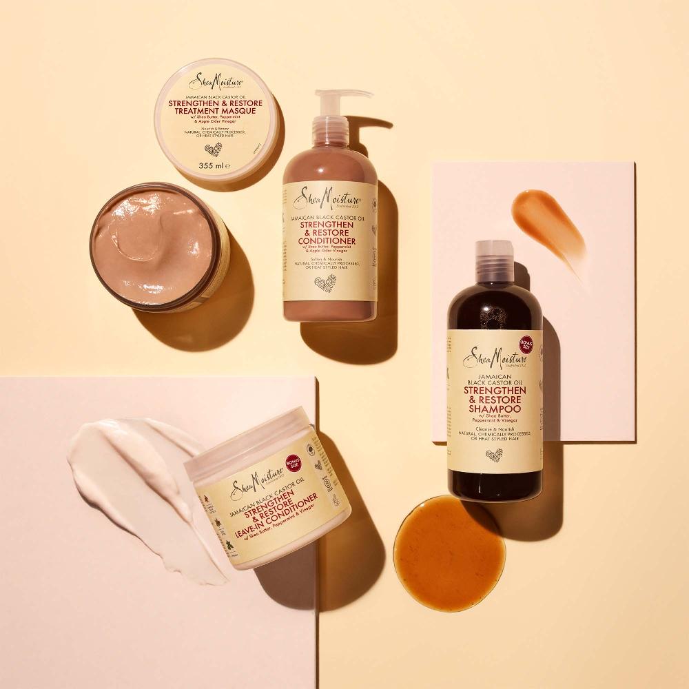 lookfantastic Shea Moisture Jamaican Black Castor Oil Strengthen Grow & Restore Treatment Masque 340g Begrenzte Freigabe