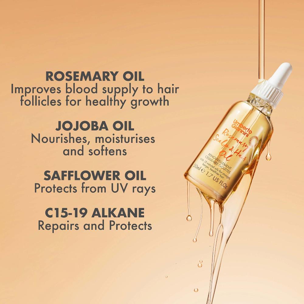 lookfantastic Umberto Giannini Rosemary Kopfhaut- und Haaröl 50 ml 50% Rabatt für begrenzte Zeit