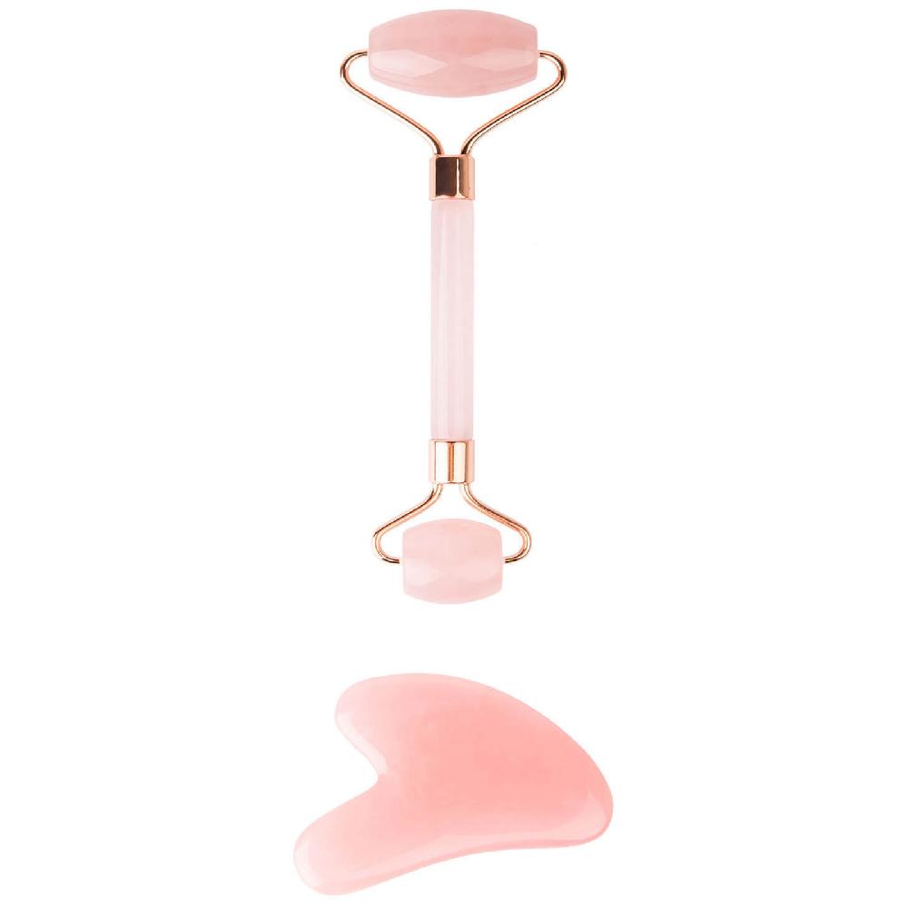 lookfantastic brushworks HD Rose Quartz Resin Roller & Gua Sha Online