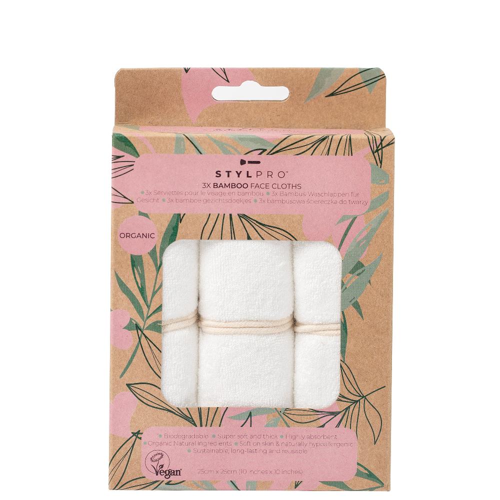 lookfantastic StylPro Bamboo Gesichtstücher 3er-Packung