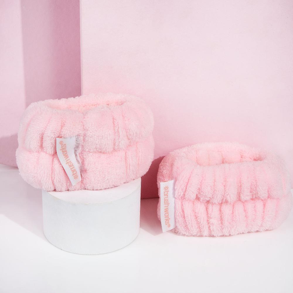 lookfantastic brushworks Microfibre Wrist Wash Bands - 2 Pack Fabrikverkauf