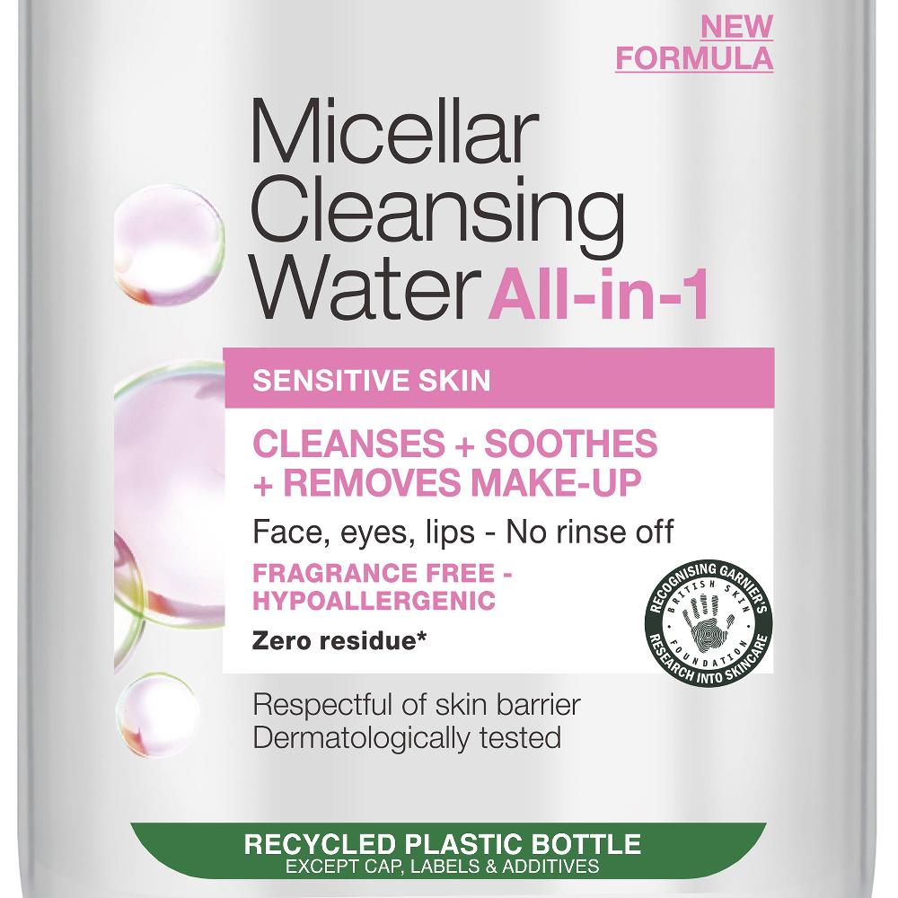 lookfantastic Garnier Mizellenwasser Gesichtsreinigung und Make-up-Entferner für Empfindliche Haut 700 ml Tägliche Deals