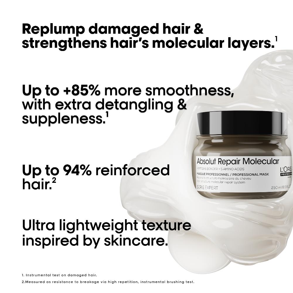 lookfantastic L'Oréal Professionnel Serie Expert Absolut Repair Molecular Rinse-Off Mask 250ml Bis zu 55% Rabatt
