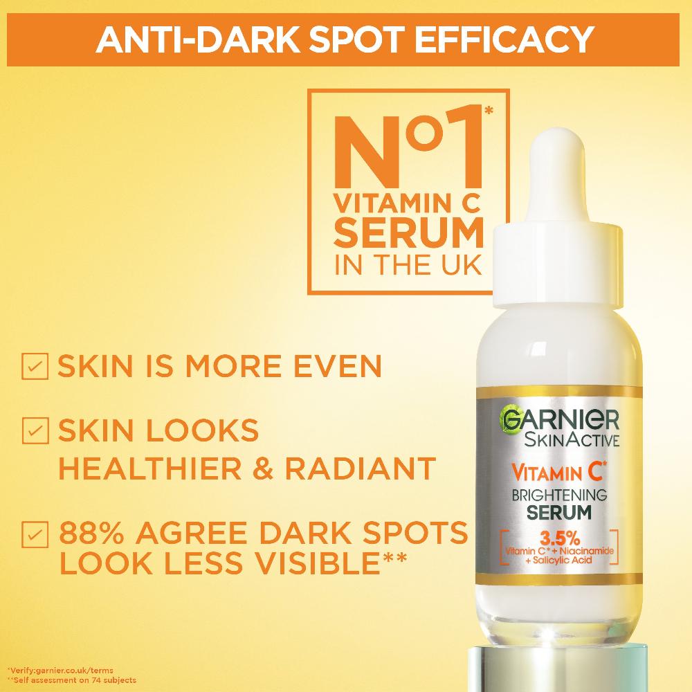 lookfantastic Garnier 3.5% Vitamin C Niacinamide Salicylic Acid Brightening and Anti Dark Spot Serum 30ml im Angebot